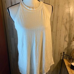 W5 tank with gold metallic stripes. Size XL